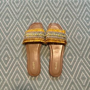 Gold Fringe Slides